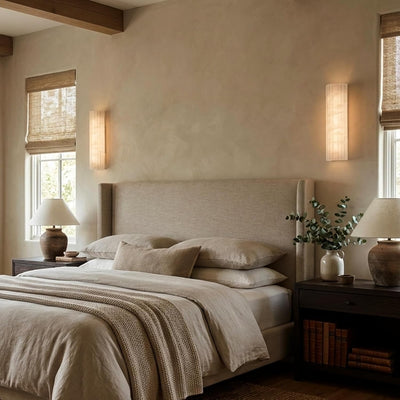 Luminare Resin Fluted Wall Sconce 12"H 