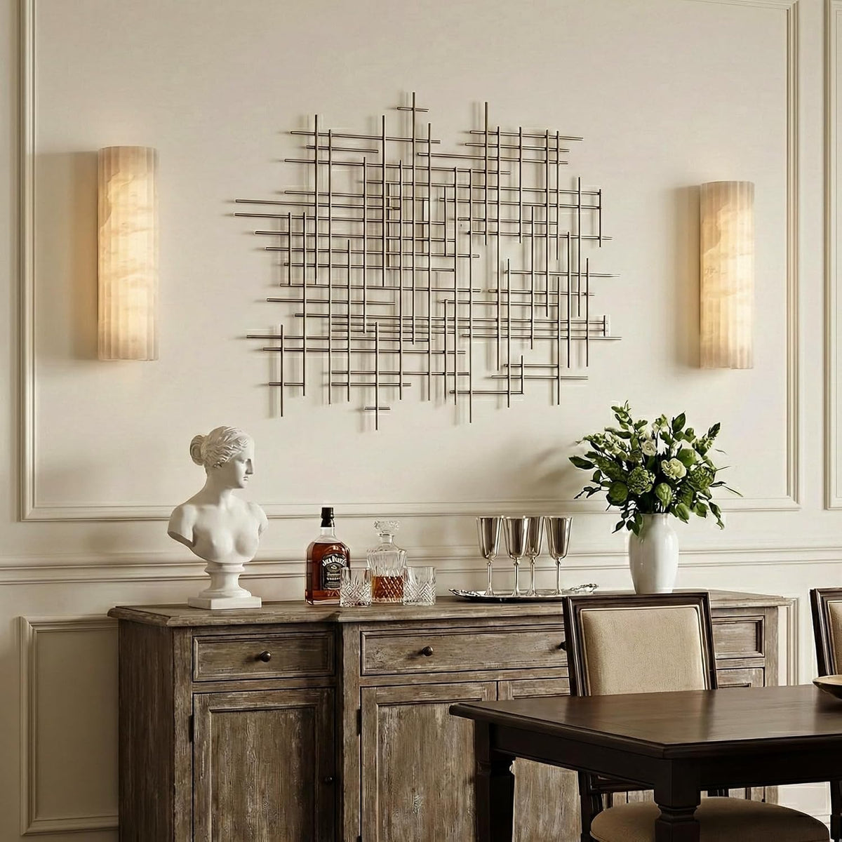 Luminare Resin Fluted Wall Sconce 12"H 