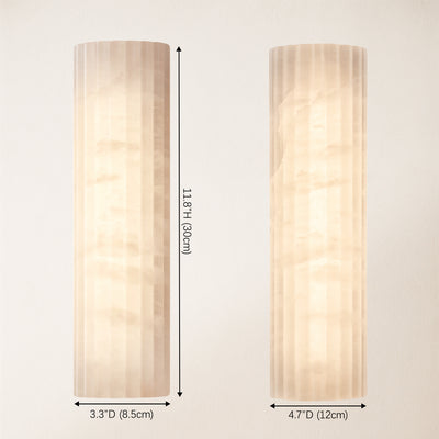 Luminare Resin Fluted Wall Sconce 12"H size-image 