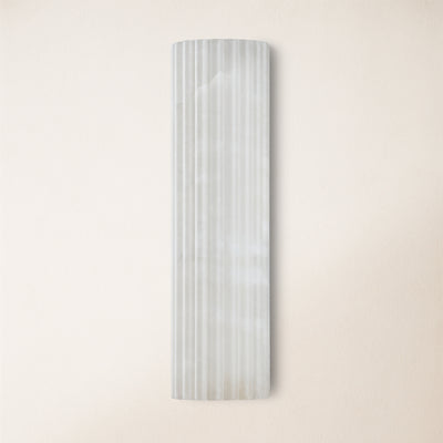 Luminare Resin Fluted Wall Sconce 12"H 