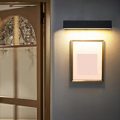 Hailguard Matte Rectangle LED Outdoor Wall Light
