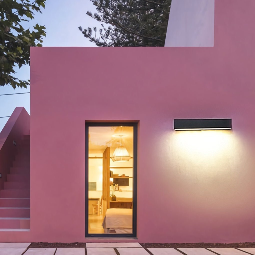 Hailguard Matte Rectangle LED Outdoor Wall Light