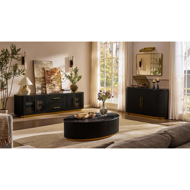 Holton Oak Media Console 94"W