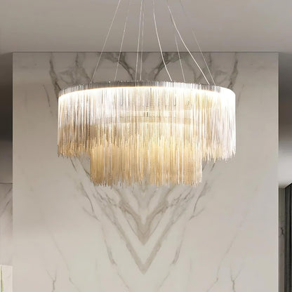 Teresa Cadena Steel Tassel Modern Chandelier