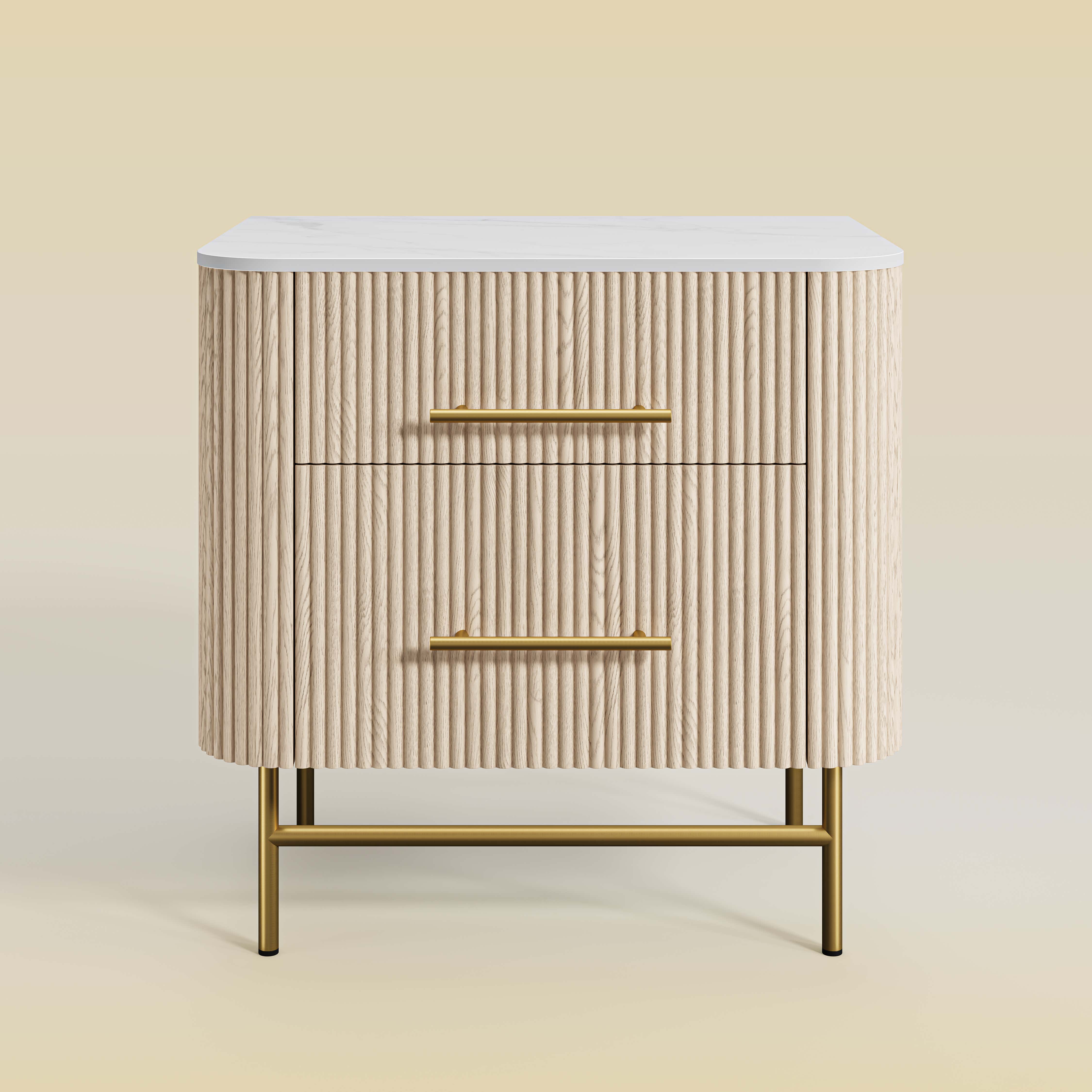 Ewan Sintered Stone Nightstand 26"W