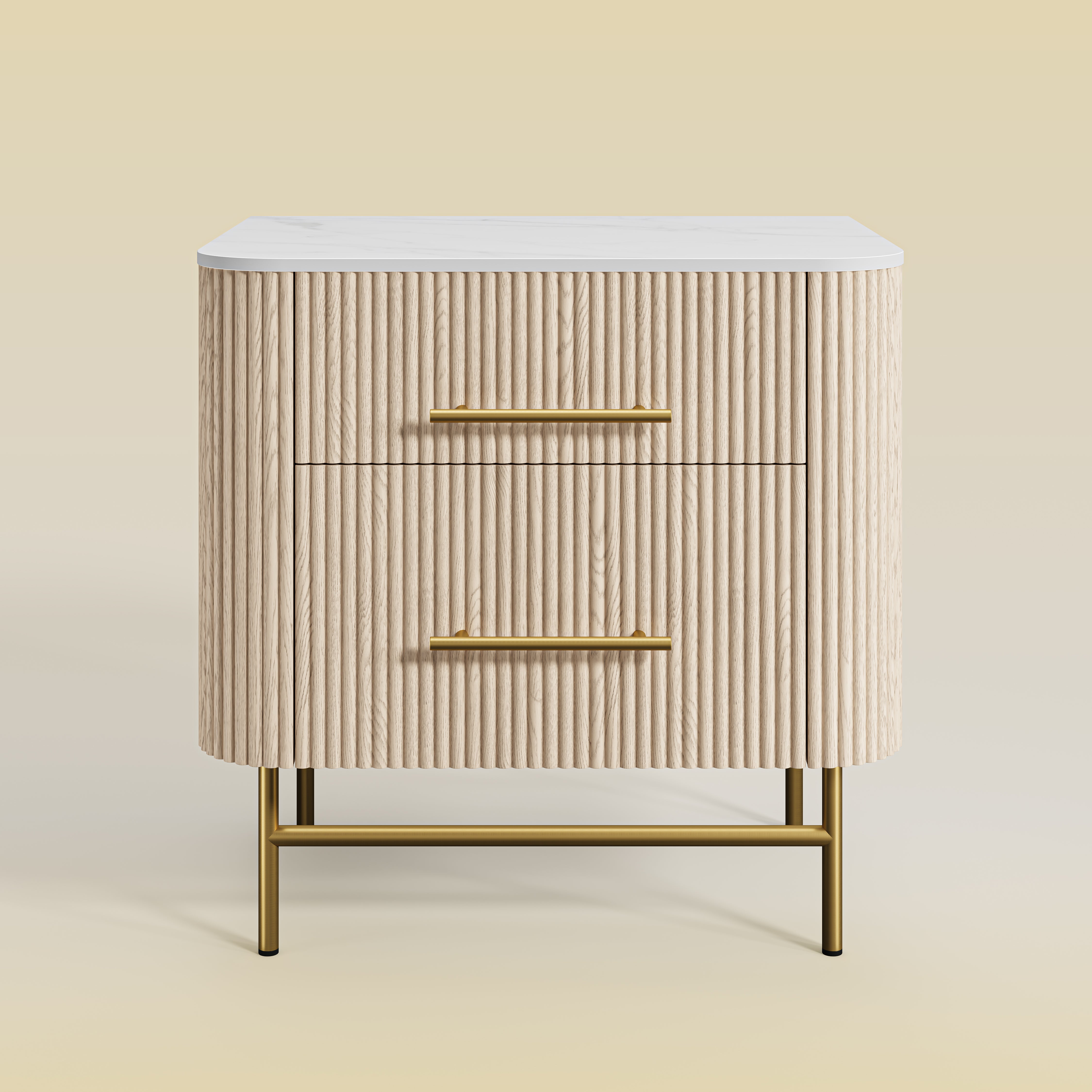 Ewan Sintered Stone Nightstand 26"W
