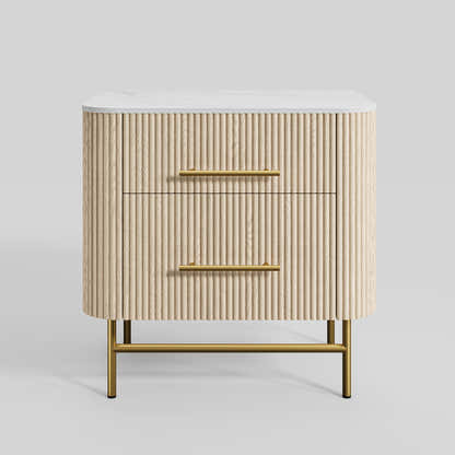 Ewan Sintered Stone Nightstand 26"W