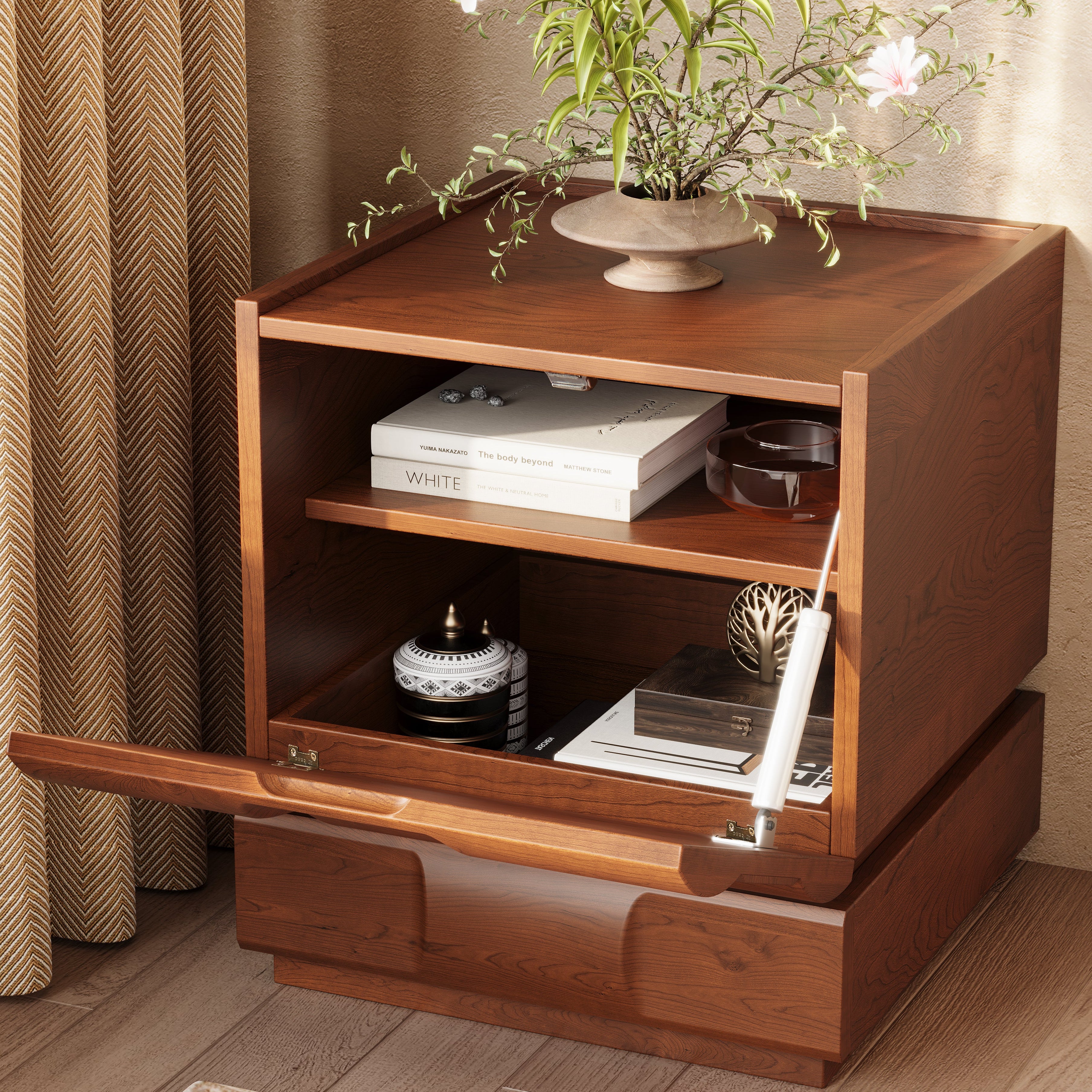 Terra Cube Emboss Nightstand 18”