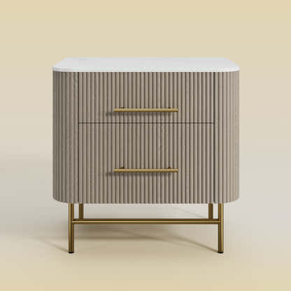 Ewan Sintered Stone Nightstand 26"W