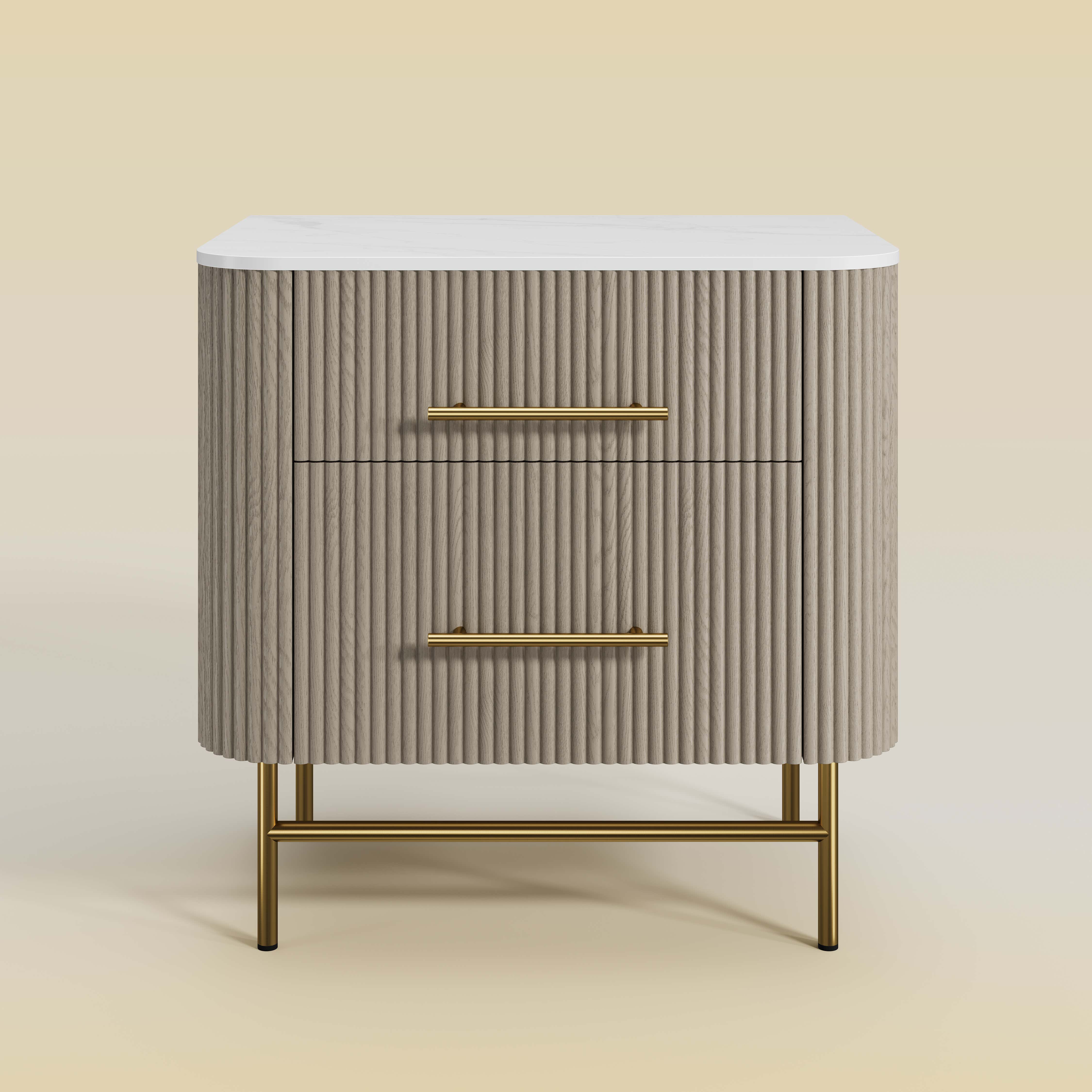 Ewan Sintered Stone Nightstand 26"W