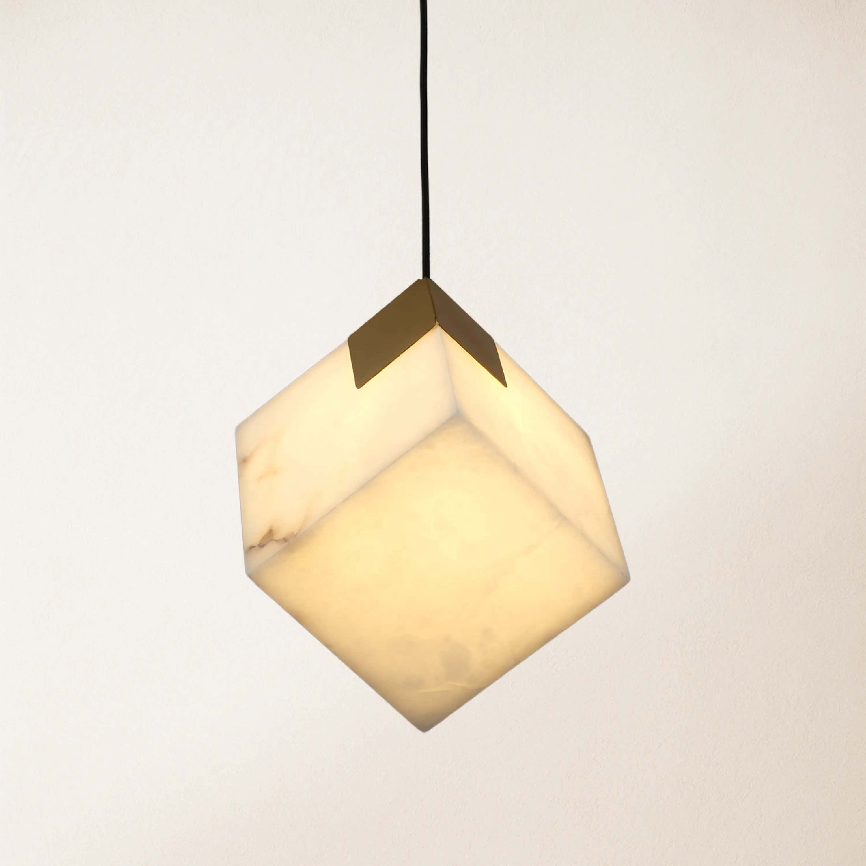 Dave Alabaster Pendant Light 4"W