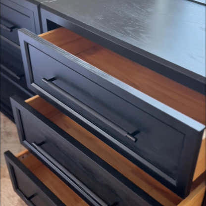 Alvar 91″ Oak 9-Drawer Chest(Set of 3)