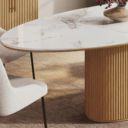 Marley Sintered Stone Dining Table 84"