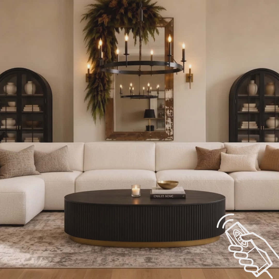 Holton 55"W Oak Coffee Table