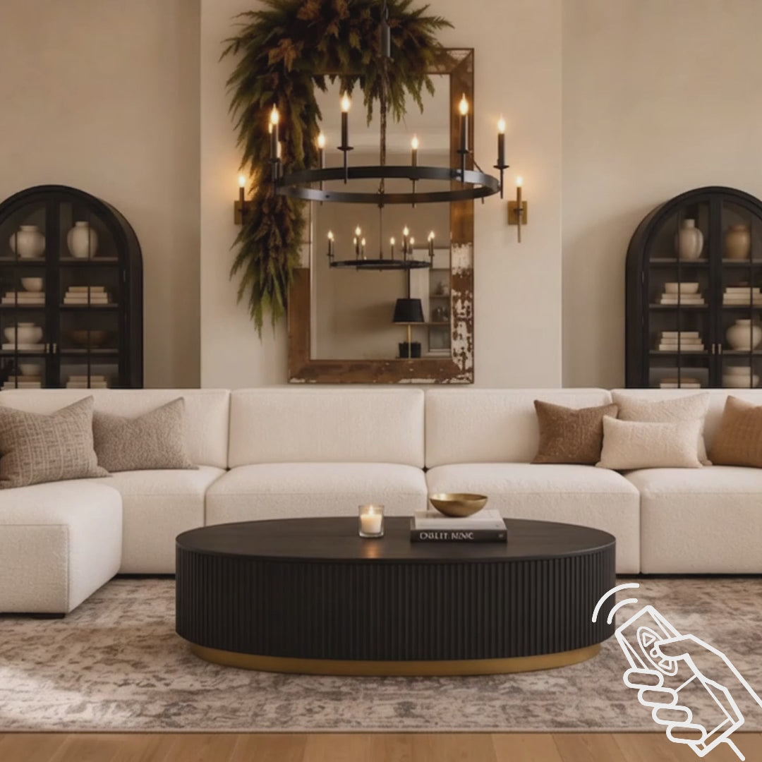 Holton 55"W Oak Coffee Table