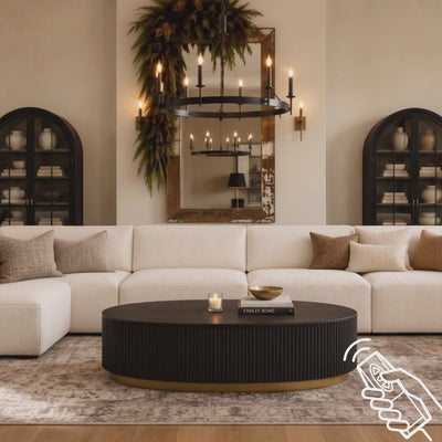 Holton 55"W Oak Coffee Table
