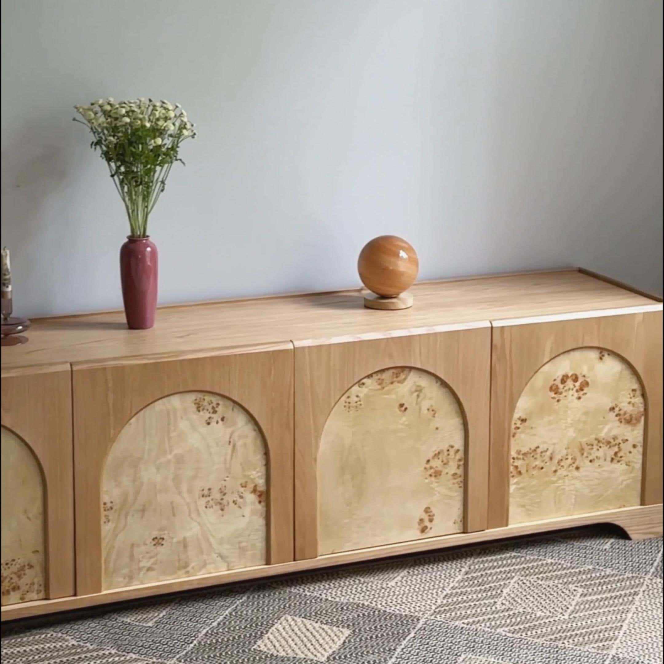 Aurora Oak Coffee Table and Media Console Set