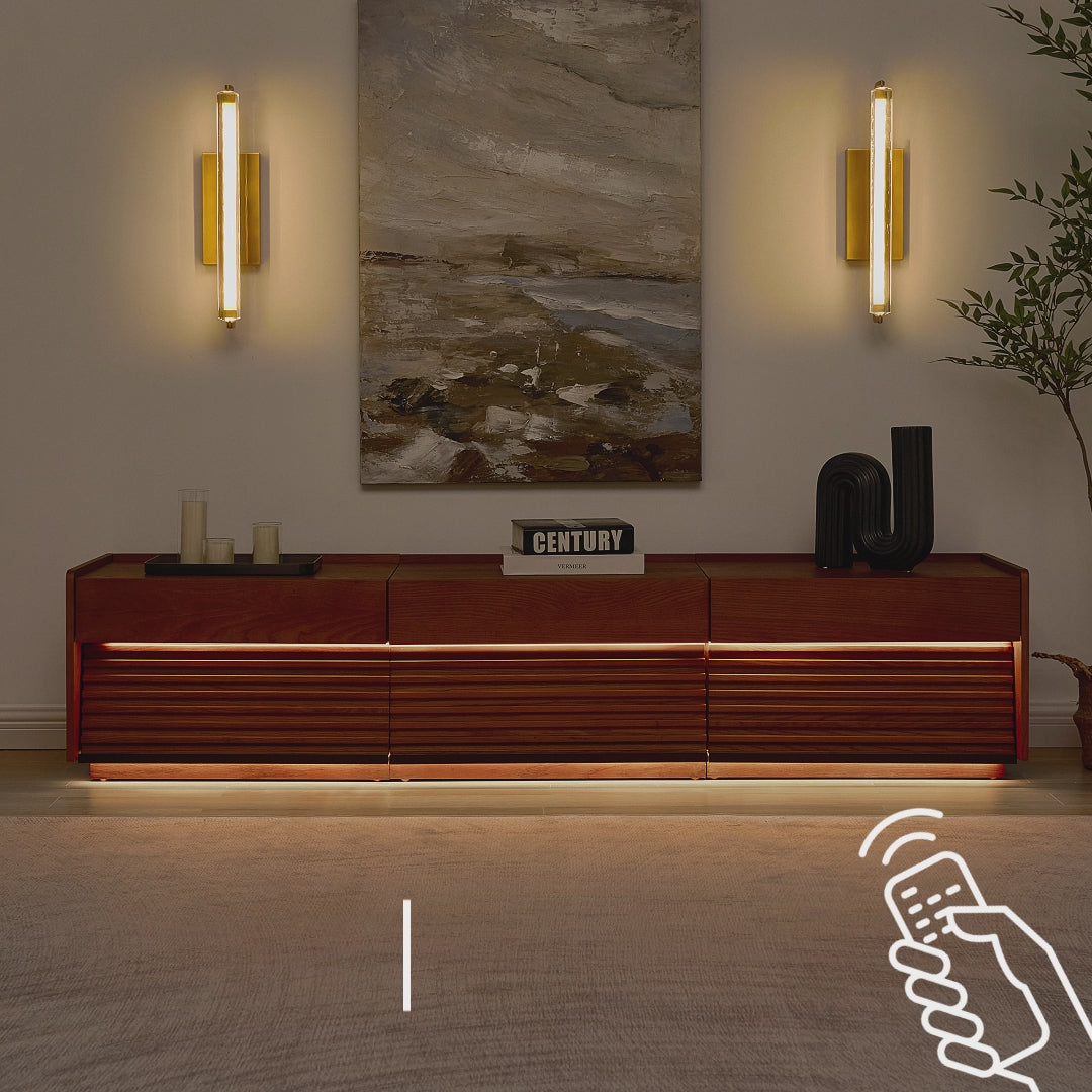Devon Oak Media Console  71"