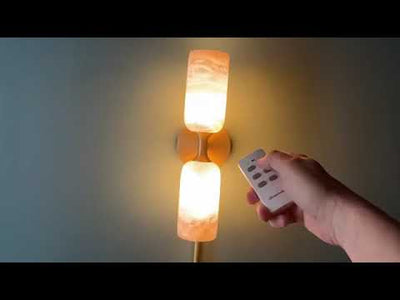 Axis Alabaster Wall Sconce 14"H