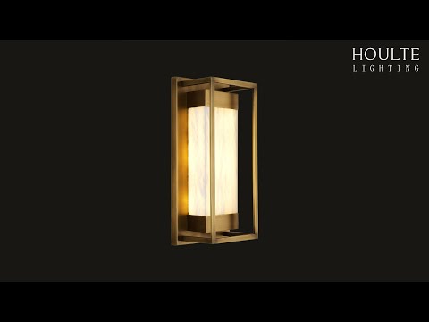 Bravura Alabaster Wall Sconce 15.7"H