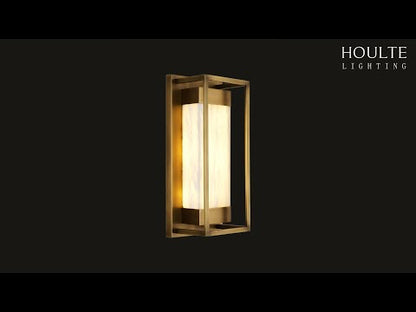 Bravura Alabaster Wall Sconce 15.7"H