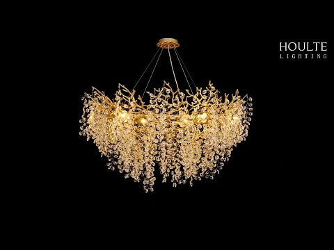 Lustre Branches Round Chandelier 48"