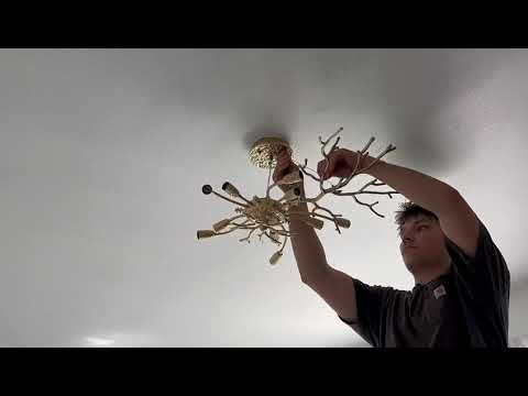 Lustre Branches Crystal Round Chandelier for All Rooms 30"