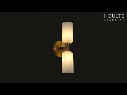 Axis Alabaster Wall Sconce 14"H