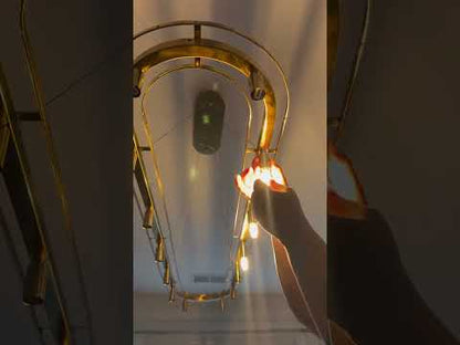 Sawyer Alabaster Oval Chandelier 54"