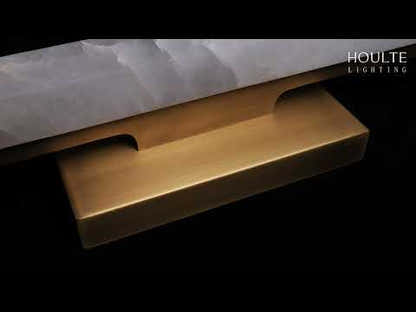 Clara Glow Alabaster Single Wall Sconce 19"H