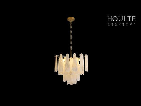 Caldera Alabaster Round Chandelier 22"
