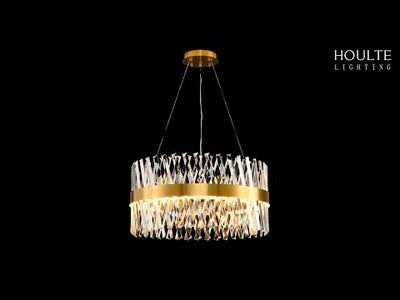 Vetro Prism Crystal Round Chandelier 40"D