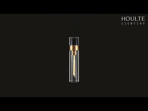 Cylora Glass Tube Pendant 5"D