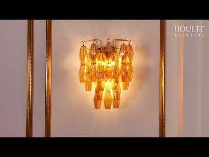 Celestial Drop Glass Wall Sconce 19.6"H