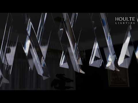 Vetro Prism Crystal Rectangular Chandelier 40"