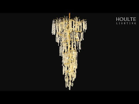 Shiro Noda Crystal Tree Branch Round Chandelier 95"H