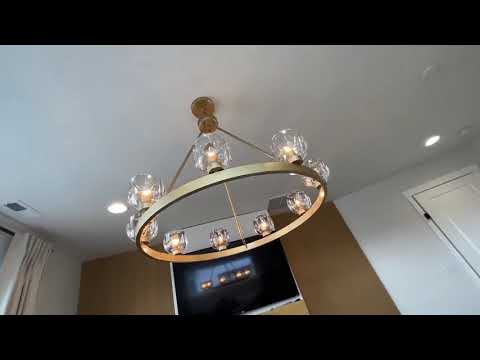 Vellum Rectangular Chandelier 59"W