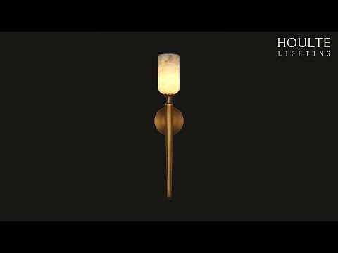 Axis Alabaster 1 Light Wall Sconce 22"H