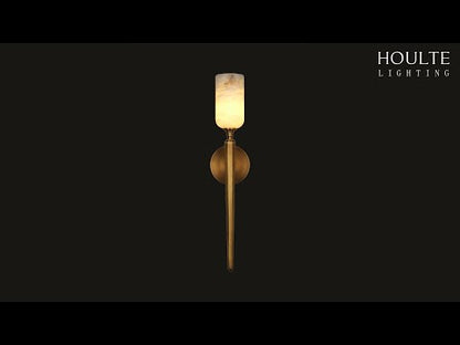 Axis Alabaster 1 Light Wall Sconce 21.6"H