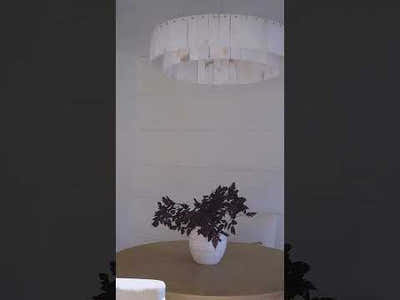Sawyer Alabaster Round Chandelier 32"D