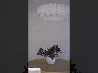 Sawyer Alabaster Round Chandelier 31.5"