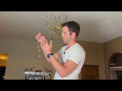 Frostleaf Crystal Grand Cascade Branches Chandelier 24''
