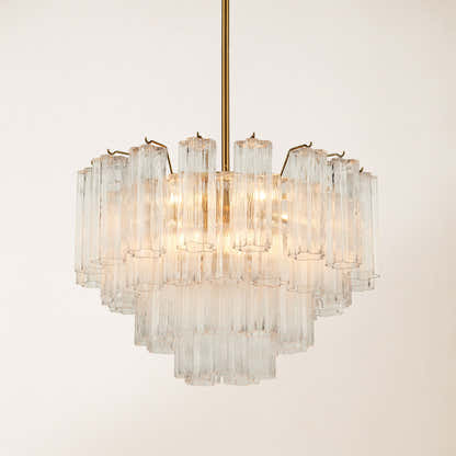 Dawel Glass Round Chandelier 24"D