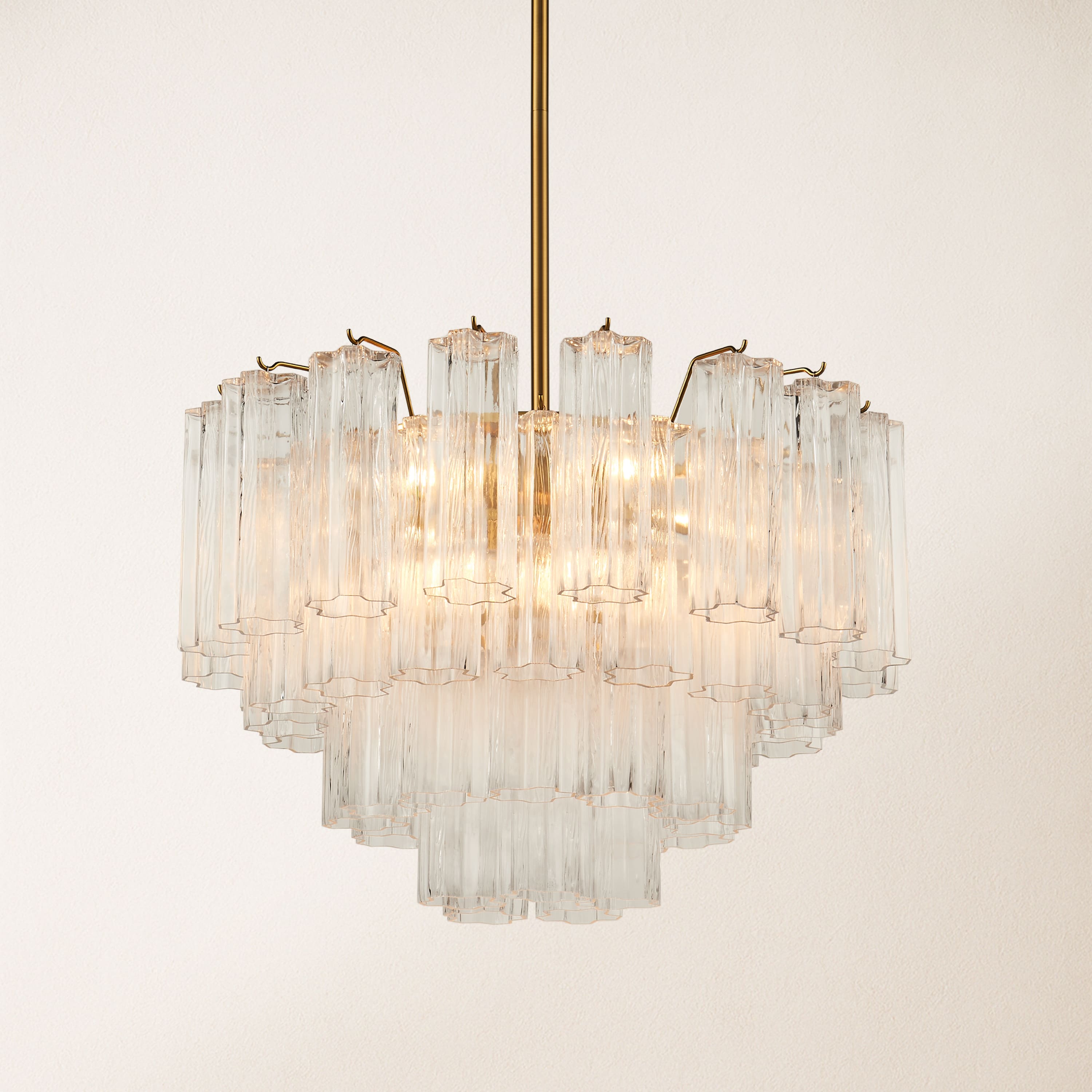 Dawel Glass Round Chandelier 24"D