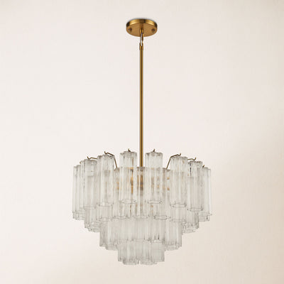 Dawel Glass Round Chandelier 24"D