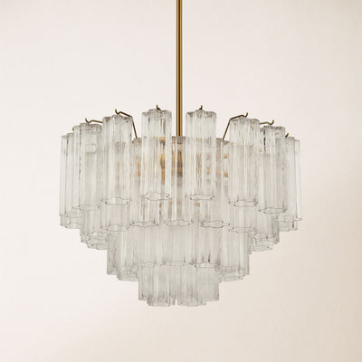 Dawel Glass Round Chandelier 24"D
