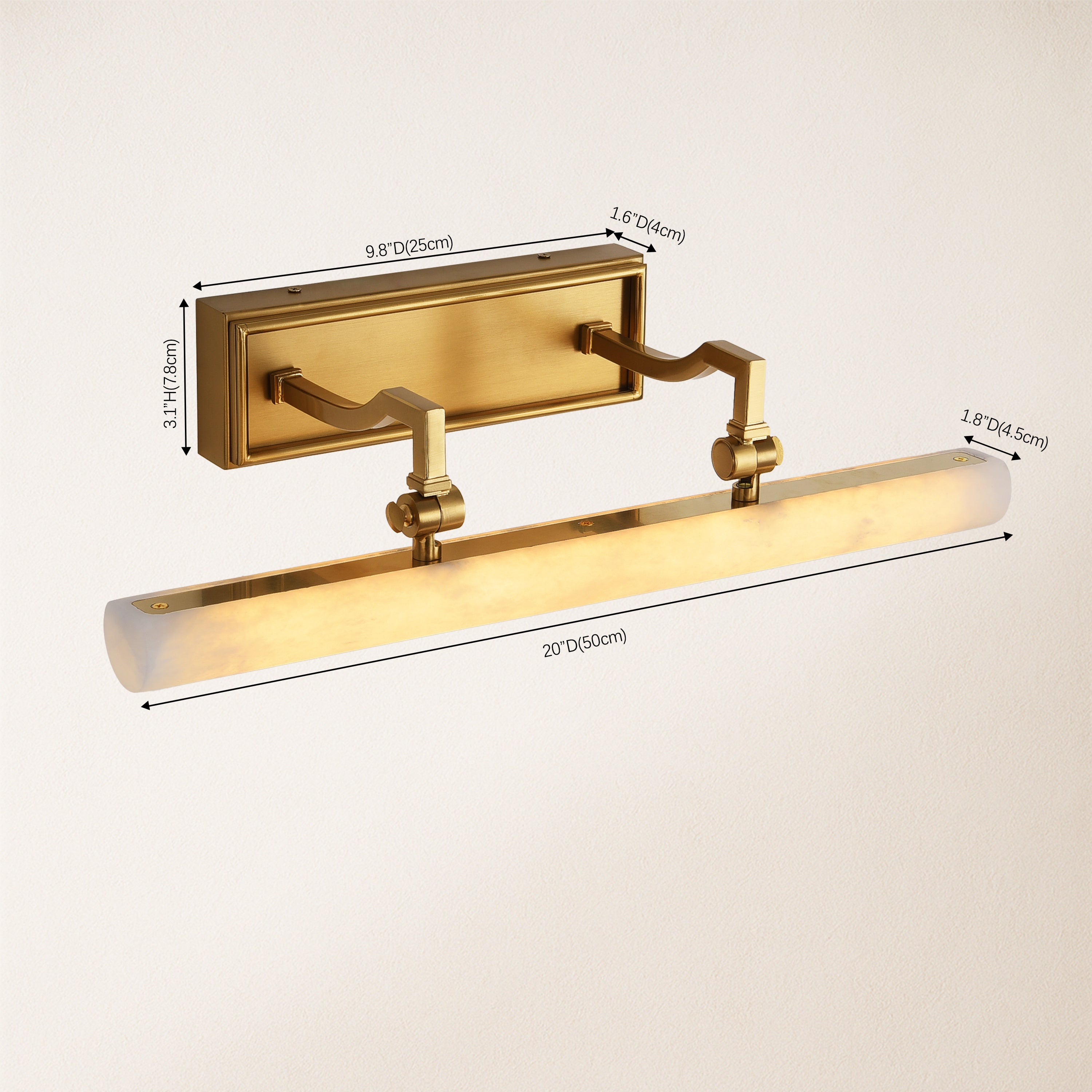 Nimbus Alabaster Picture Light 20"