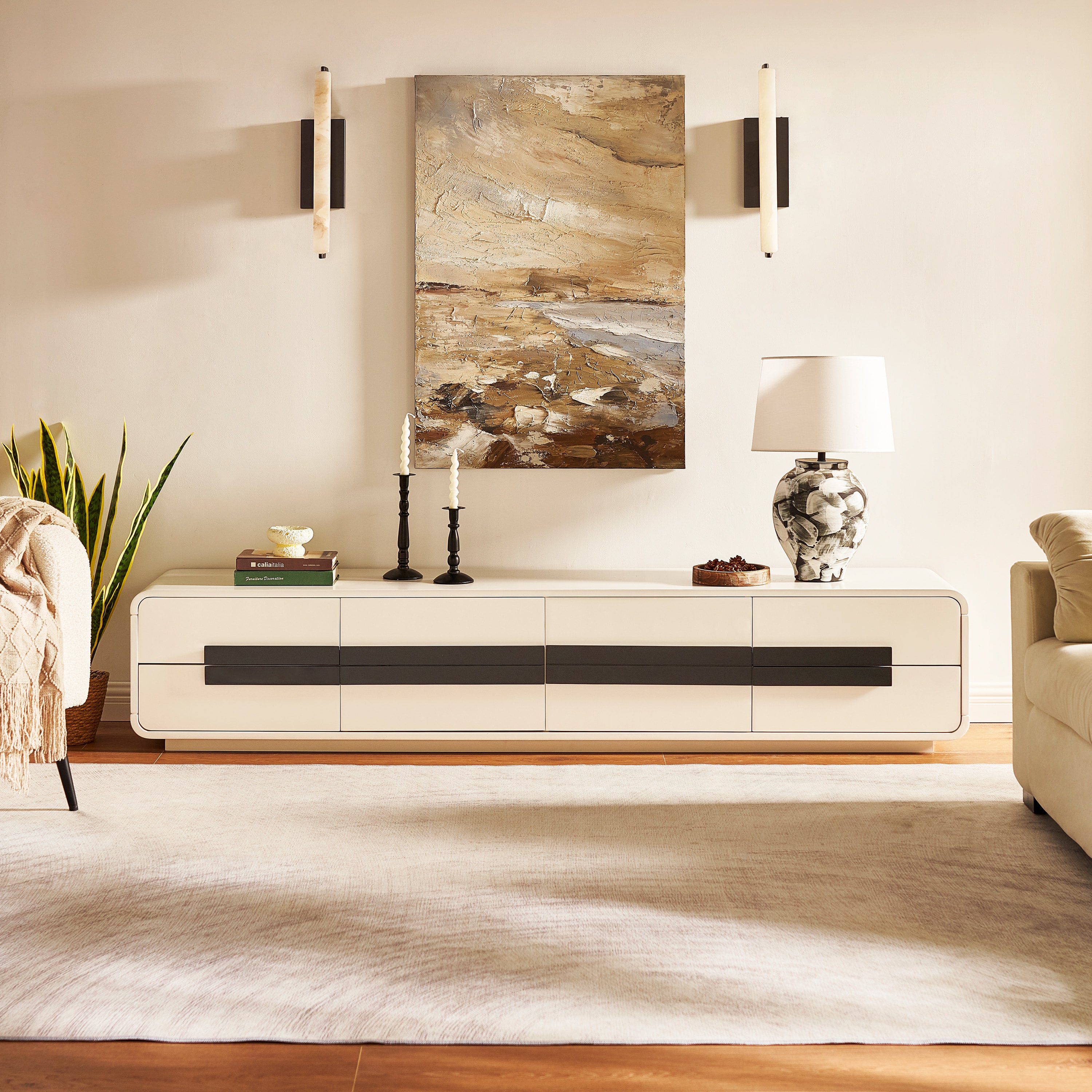 Soren Media Console And Coffee Table Set