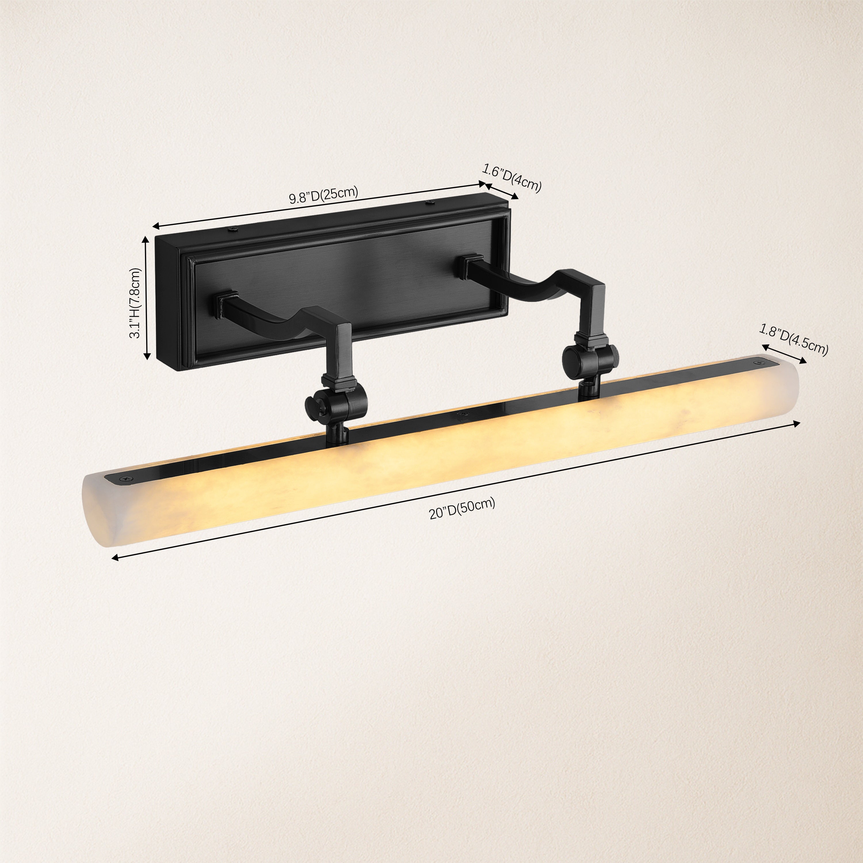 Nimbus Alabaster Picture Light 20"