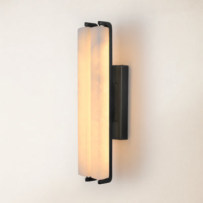 Clara Glow Alabaster Double Wall Sconce 19"H